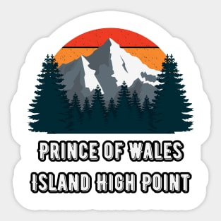 Prince of Wales Island High Point Sticker